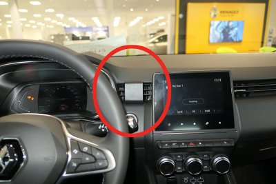 Mobilhållare till Renault Clio från 2020-