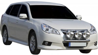 Extraljusfäste i Rostfritt stål till Subaru Outback 2010-2014
