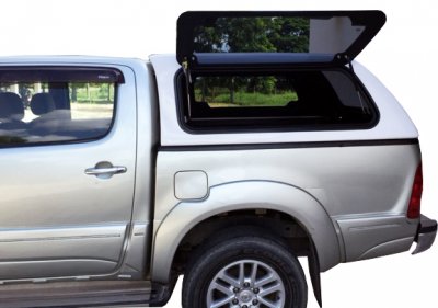 Flakkåpa med öppningsbara rutor till Toyota Hilux (Dubbelhytt) från 2006-2015