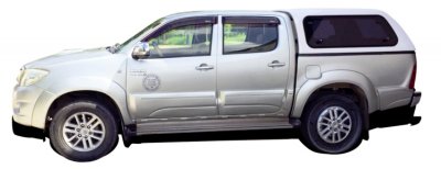 Flakkåpa med öppningsbara rutor till Toyota Hilux (Dubbelhytt) från 2006-2015