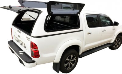 Flakkåpa med öppningsbara rutor till Toyota Hilux (Dubbelhytt) från 2006-2015