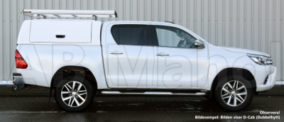 Force Pro flakkåpa med öppningsbara sidoluckor till Toyota Hilux (X-Cab) från 2016-