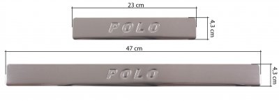 Instegsskydd i Rostfritt stål till Volkswagen Polo från 2009-2017