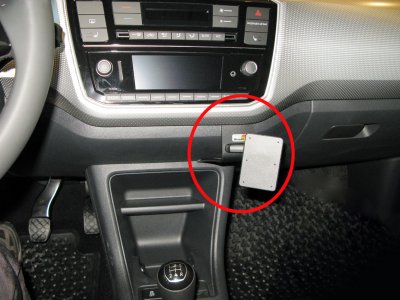 Mobilhållare Skoda Citigo från årsmodell 2011- och framåt