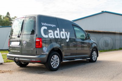 Sidorör Slash Cut med dekorsteg VW Caddy från 2004-/10-/16-