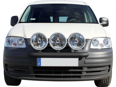 Extraljusfäste i Rostfritt stål för 3 extraljus till VW Caddy 2004-2010