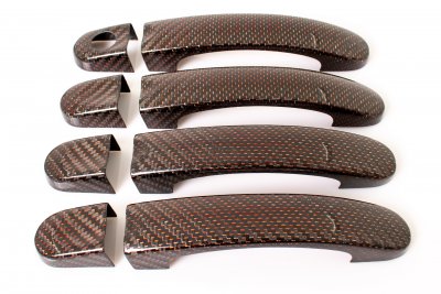 Dörrhandtag Volkswagen Touran från 2003-2015 - Röd kolfiber