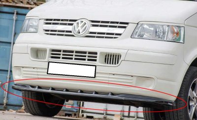 Frontsplitter till VW Transporter T5 2003-2009