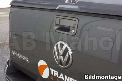 Dörrhandtag till bakläm i Rostfritt stål (Gun Metal Black) till VW Amarok 2011-