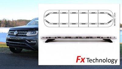 Komplett blixtljusramp Bullitt Plus till Volkswagen Amarok från 2011-/2017-