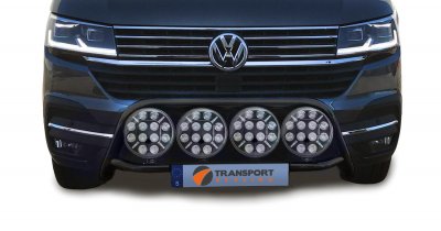 Låg frontbåge i Rostfritt stål till Volkswagen Transporter T6.1 från 2020-2024