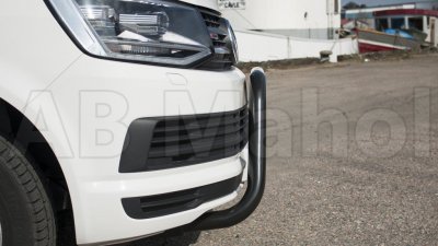 Låg svartlackerad Frontbåge till VW Transporter T6 2016-