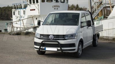 Låg svartlackerad Frontbåge till VW Transporter T6 2016-
