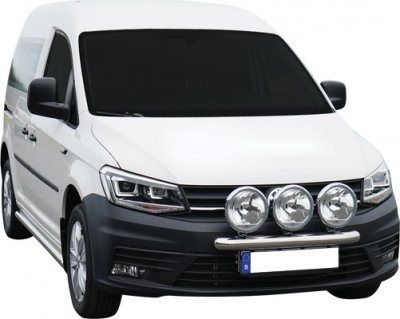 Extraljusfäste i Rostfritt stål till VW Caddy 2016-2020