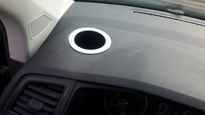 Kromringar runt muggarna till VW Transporter T6/T6.1 från 2016-2024