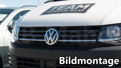 Övre grill (Gun Metal Black) VW T6 2016-2019 med olackerad stöfångare