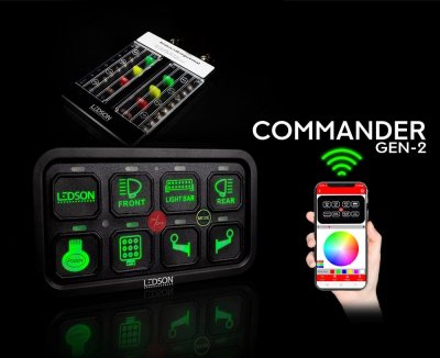 LEDSON Commander | Fjärrstyrd reläbox | 12/24V