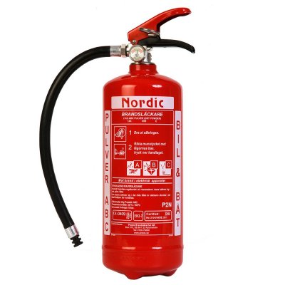 Brandsläckare - Nordic 2 kg (EN-3 13A 89 B C)