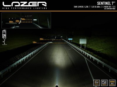 Lazer Sentinel 7-extraljus i svart utförande