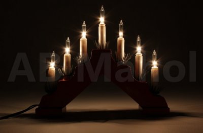 Adventsljusstake med USB-kontakt 12/24V