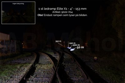 Enkelradig ledramp Elite X1