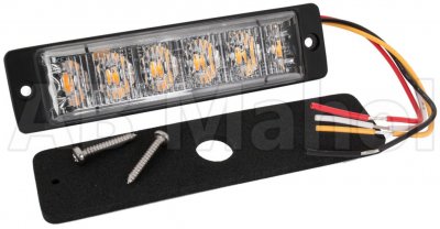 Slimmat blixtljus 6xLED ECE R65 - 12-24 V