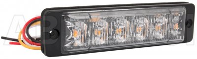 Slimmat blixtljus 6xLED ECE R65 - 12-24 V