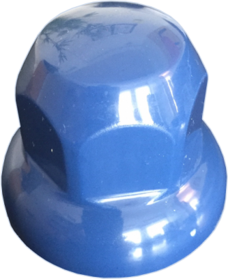 Mutterkåpa i kromad/svart/vit/röd/blå plast 32/33 mm