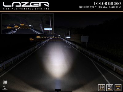Lazer LED-ramp Triple-R 850 Gen. 2 - 322 mm - 6930/8068 lumen