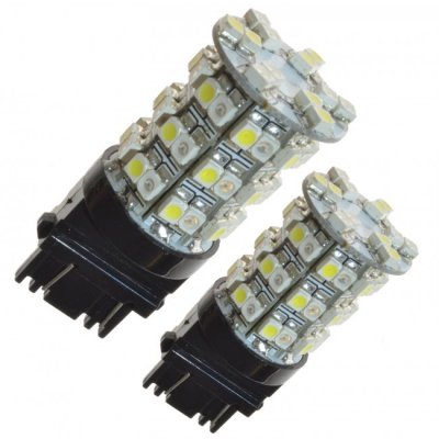 2-pack Diodlampor vit/orange 3157/P27/7W 60SMD