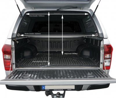 Flakkåpa Alpha CMX Isuzu D-Max passar årsmodell 2012-2020