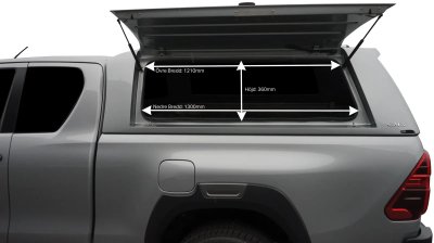 Flakkåpa Alpha CMX till Toyota Hilux (X-Cab) från 2021-