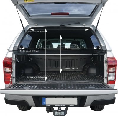 Flakkåpa Alpha GSX till Isuzu D-Max från 2012-2020