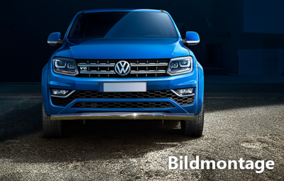 Frontrör Single i Rostfritt stål till VW Amarok V6 från 2017-