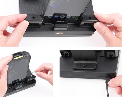 ProAdapt laddningsdocka för bord – Dubbel USB-C för smartphones och handdatorer