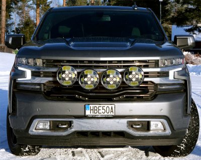 Extraljusfäste för 4 extraljus till Chevrolet Silverado från 2019-2022 | Qpax