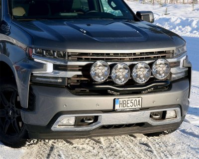 Extraljusfäste för 4 extraljus till Chevrolet Silverado från 2019-2022 | Qpax