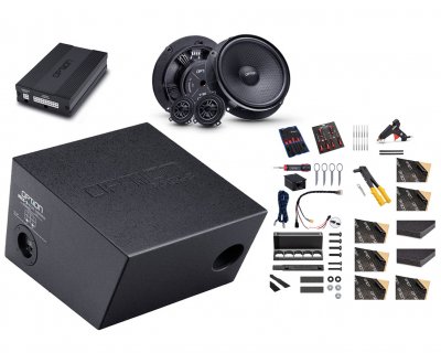Högtalarpaket Fram, DSP Ljudprocessor, Slutsteg & Subwoofer till Volkswagen Caravelle T6.1 från 2019-2024