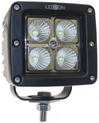 Backlampa/Arbetsbelysning med 4x3W-dioder 10-30 V
