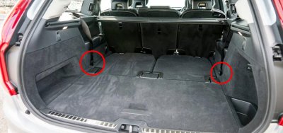 Bagagerumsmatta Volvo XC90 2015-