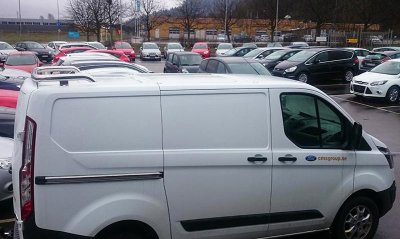 Bakre Takbåge i Rostfritt stål till Ford Transit Custom 2013-