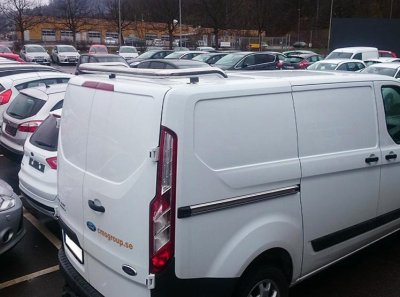 Bakre Takbåge i Rostfritt stål till Ford Transit Custom 2013-