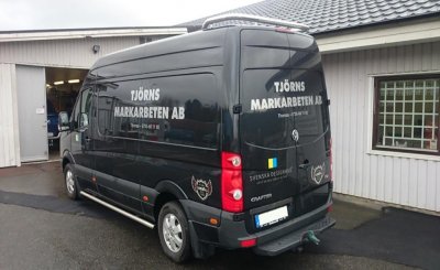 Bakre takbåge i Rostfritt stål till Volkswagen Crafter H2 2006-