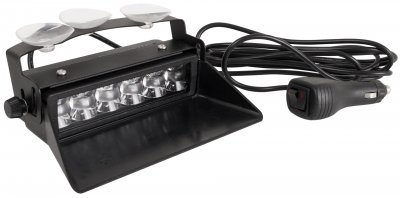 Mega-Flash FX Dash Mount - Stoppljus Blå/Röd för placering i vindrutan