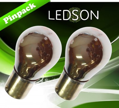 Blinkerslampa Gul/Silver BA15s