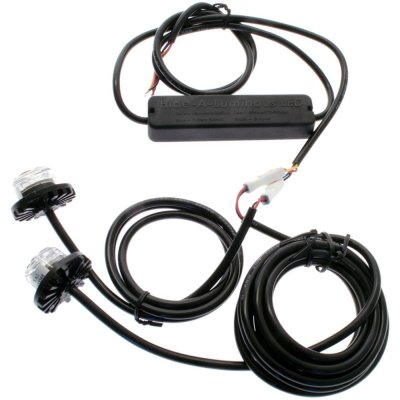 Blixtljus "Hide-away" 4x2 dioder 12-24V