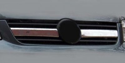 Övre grill i bred modell i rostfritt stål till VW Transporter T5 2003-2009