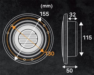 Breeze R1 baklampa med multifunktion LED 10-48V