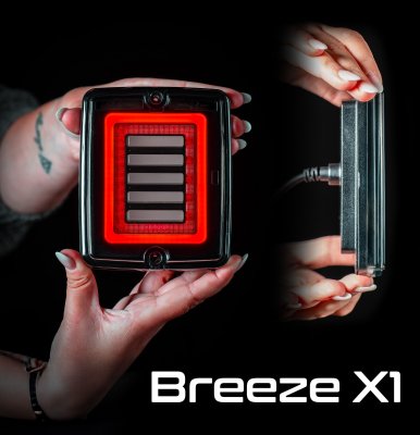 LEDSON Breeze X1 Baklampa med multifunktion LED