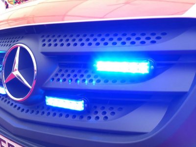 Mega-Flash Bullitt BX61 Blått LED-Blixtljus